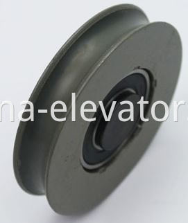 Hitachi Elevator Door Hanger Roller Curved Groove 20mm Length Shaft 65*13*6202